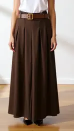 Garde-robe - Lange Rok - Bruin