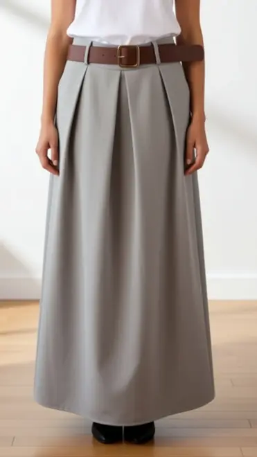 Garde-robe - Lange Rok - Grijs