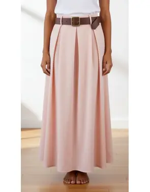 Garde-robe - Lange Rok - Roze