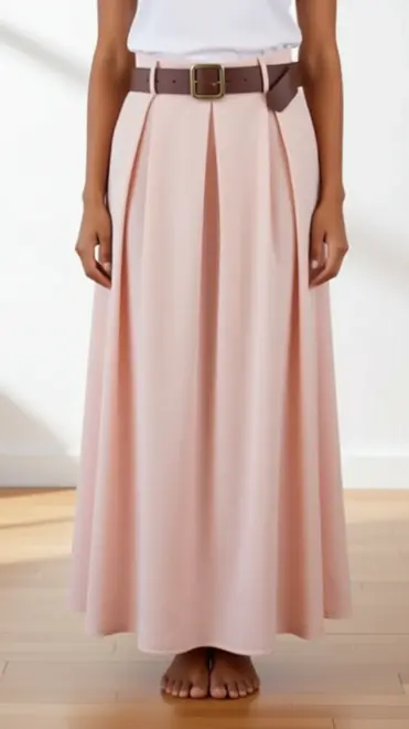Garde-robe - Lange Rok - Roze