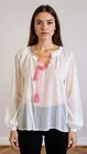 Garde-robe - Blouse - Wit-roze