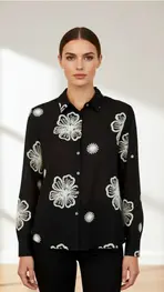 Garde-robe - Blouse - Zwart