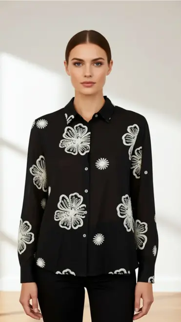 Garde-robe - Blouse - Zwart