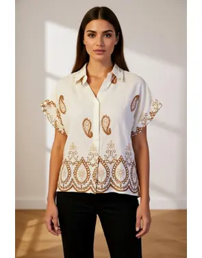 Garde-robe - Blouse - Beige-bruin