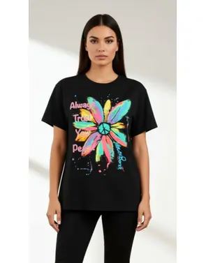 Garde-robe - T-shirt - Zwart