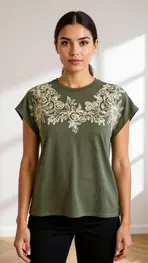 Garde-robe - T-shirt - Kaki