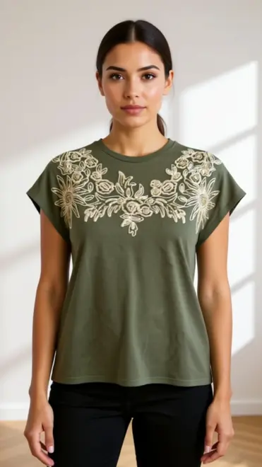 Garde-robe - T-shirt - Kaki