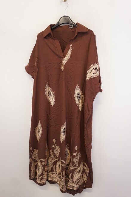 Garde-robe - Lang kleed - Bruin