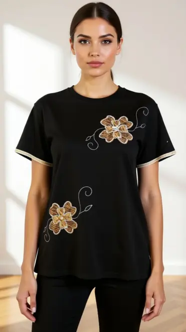 Garde-robe - T-shirt - Zwart