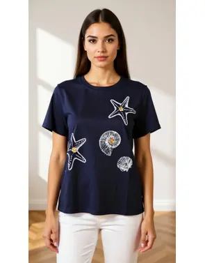 Garde-robe - T-shirt - Marine