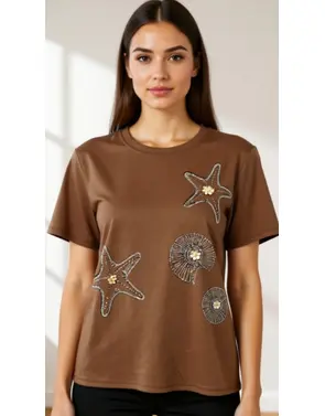 Garde-robe - T-shirt - Bruin