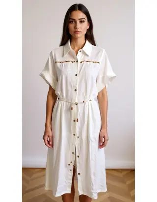 Garde-robe - Lang kleed - Wit