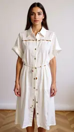 Garde-robe - Lang kleed - Wit