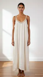 Garde-robe - Lang kleed - Wit