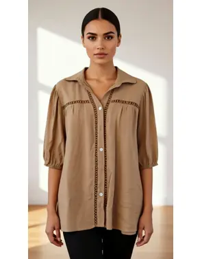Garde-robe - Blouse - Camel