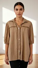 Garde-robe - Blouse - Camel