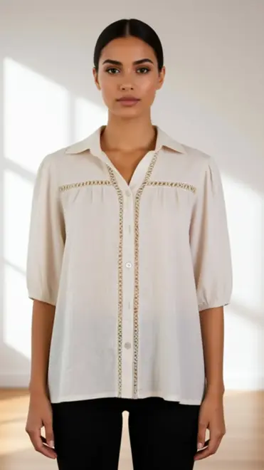 Garde-robe - Blouse - Ecru