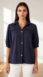 Garde-robe - Blouse - Marine