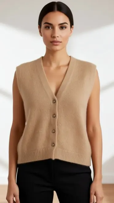 Garde-robe - Gilet - Camel