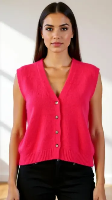 Garde-robe - Gilet - Fushia