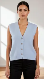 Garde-robe - Gilet - Blauw