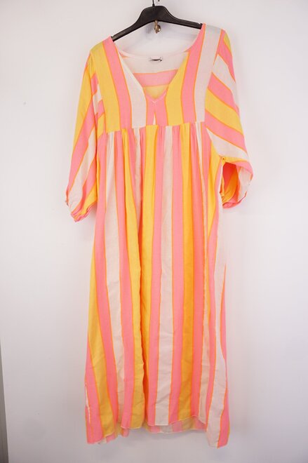 Garde-robe - Lang kleed - Geel-roze