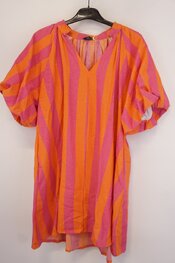 Garde-robe - Kort Kleedje - Fushia-oranje