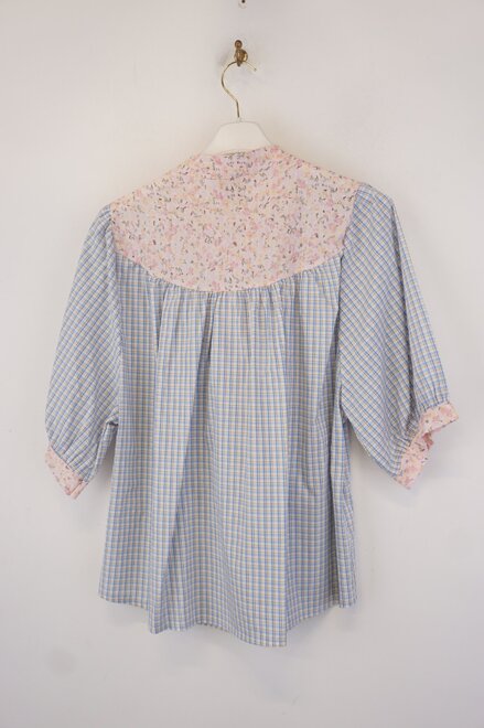 Garde-robe - Blouse - Blauw-roze