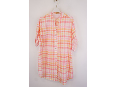 Garde-robe - Kort Kleedje - Oranje-ecru