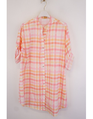 Garde-robe - Kort Kleedje - Oranje-ecru