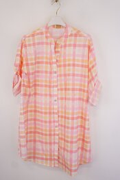 Garde-robe - Kort Kleedje - Oranje-ecru