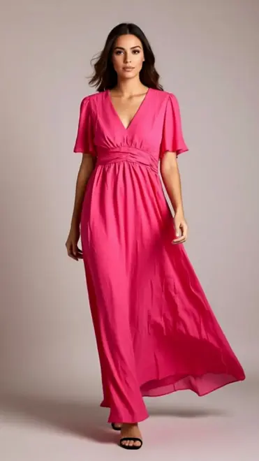 Garde-robe - Lang kleed - Fushia