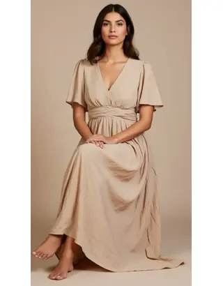 Garde-robe - Lang kleed - Beige