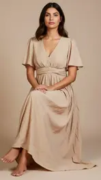 Garde-robe - Lang kleed - Beige