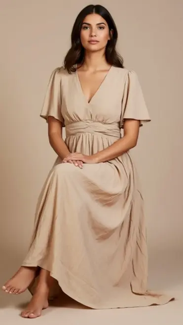 Garde-robe - Lang kleed - Beige