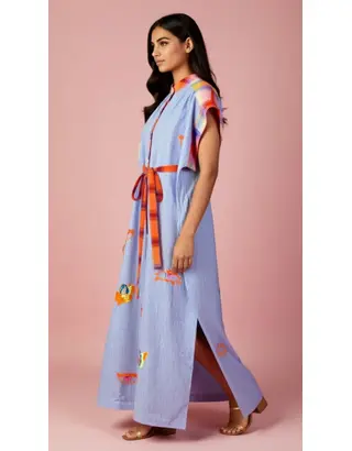 Garde-robe - Lang kleed - Blauw