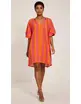 Garde-robe - Kort Kleedje - Fushia-oranje