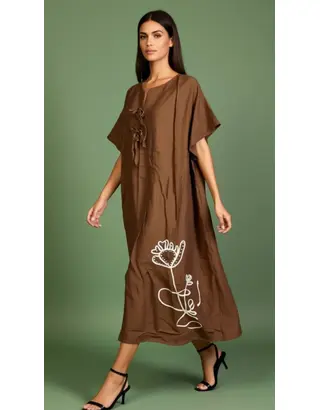 Garde-robe - Lang kleed - Bruin