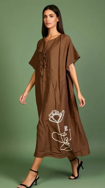 Garde-robe - Lang kleed - Bruin