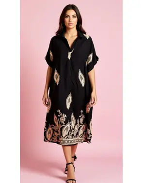 Garde-robe - Lang kleed - Zwart