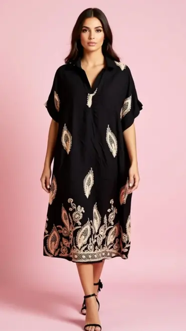 Garde-robe - Lang kleed - Zwart