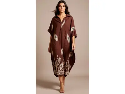 Garde-robe - Lang kleed - Bruin
