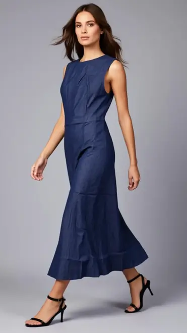 Garde-robe - Lang kleed - Jeans