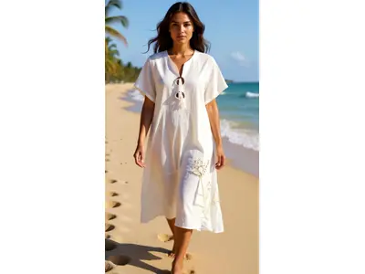 Garde-robe - Lang kleed - Ecru