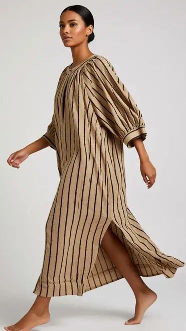 Garde-robe - Lang kleed - Camel