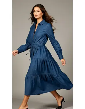 Garde-robe - Halflang Kleedje - Jeans