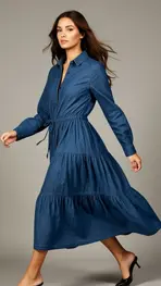 Garde-robe - Halflang Kleedje - Jeans