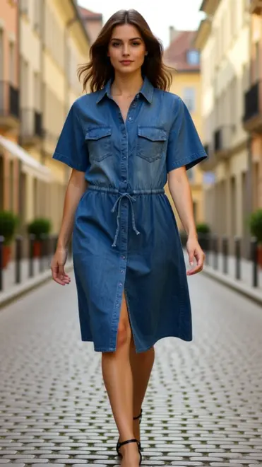 Garde-robe - Kort Kleedje - Jeans