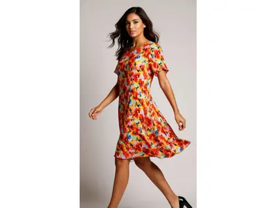 Garde-robe - Kort Kleedje - Oranje