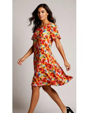 Garde-robe - Kort Kleedje - Oranje